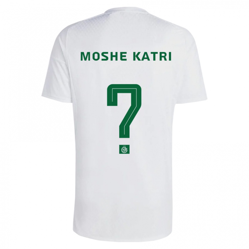 Uomo Maglia Roy Moshe Katri #0 Verde Blu Kit Gara Away 2023/24 Maglietta