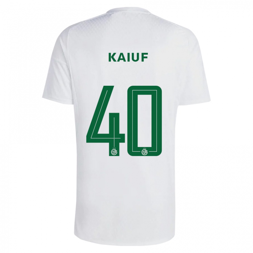 Uomo Maglia Sharif Kaiuf #40 Verde Blu Kit Gara Away 2023/24 Maglietta