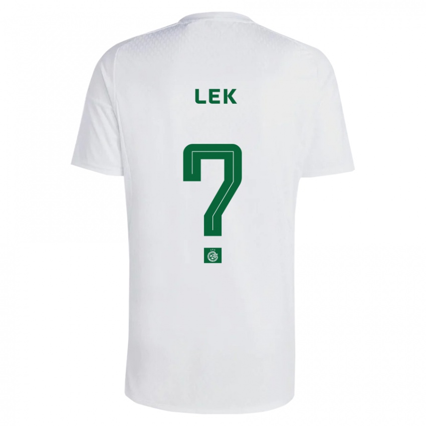 Uomo Maglia Einan Lek #0 Verde Blu Kit Gara Away 2023/24 Maglietta