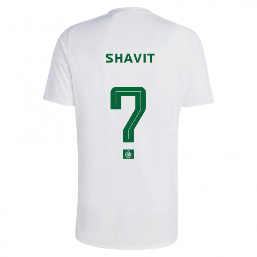 Uomo Maglia Noam Shavit #0 Verde Blu Kit Gara Away 2023/24 Maglietta