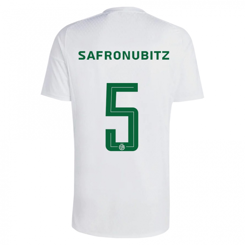 Uomo Maglia Dan Safronubitz #5 Verde Blu Kit Gara Away 2023/24 Maglietta