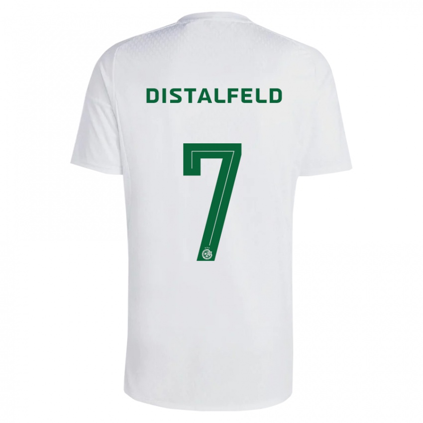 Uomo Maglia Yanai Distalfeld #7 Verde Blu Kit Gara Away 2023/24 Maglietta