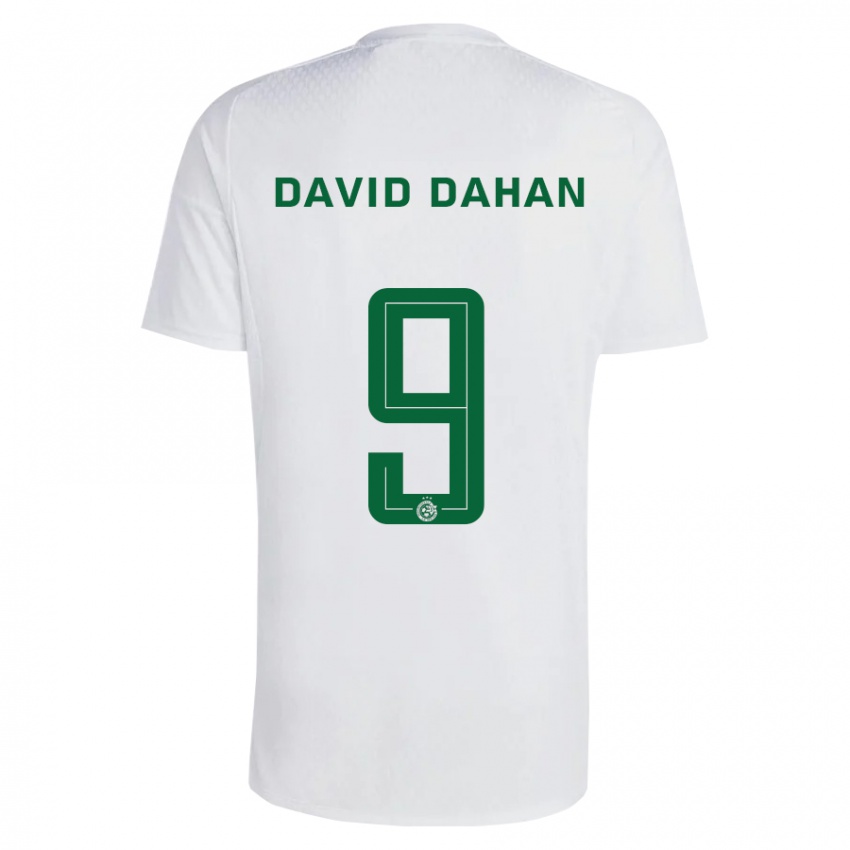 Uomo Maglia Omer David Dahan #9 Verde Blu Kit Gara Away 2023/24 Maglietta