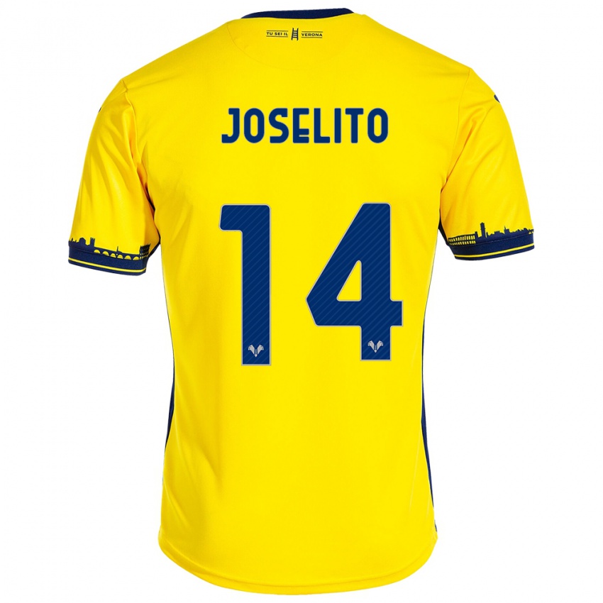 Uomo Maglia Joselito #14 Giallo Kit Gara Away 2023/24 Maglietta