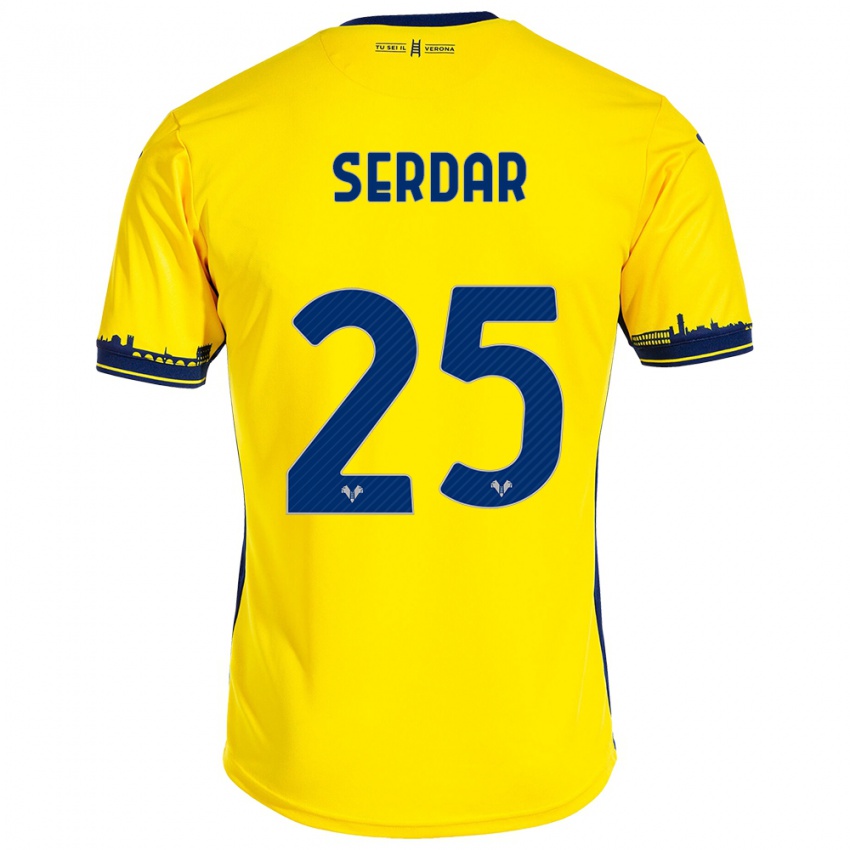 Uomo Maglia Suat Serdar #25 Giallo Kit Gara Away 2023/24 Maglietta