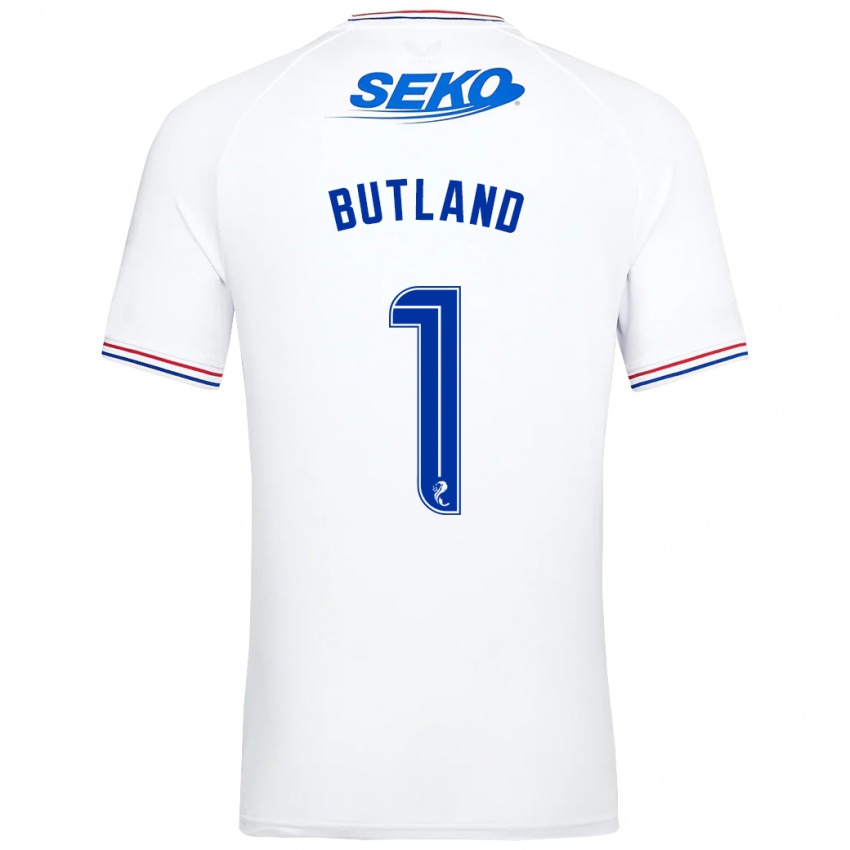 Uomo Maglia Jack Butland #1 Bianco Kit Gara Away 2023/24 Maglietta