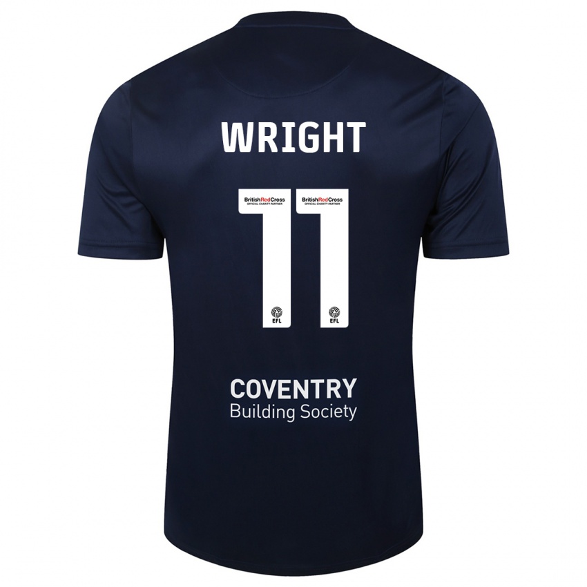 Uomo Maglia Haji Wright #11 Marina Rossa Kit Gara Away 2023/24 Maglietta