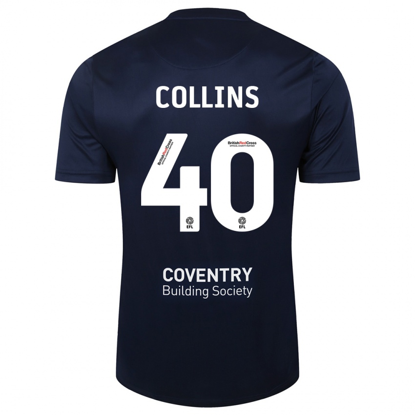 Uomo Maglia Brad Collins #40 Marina Rossa Kit Gara Away 2023/24 Maglietta