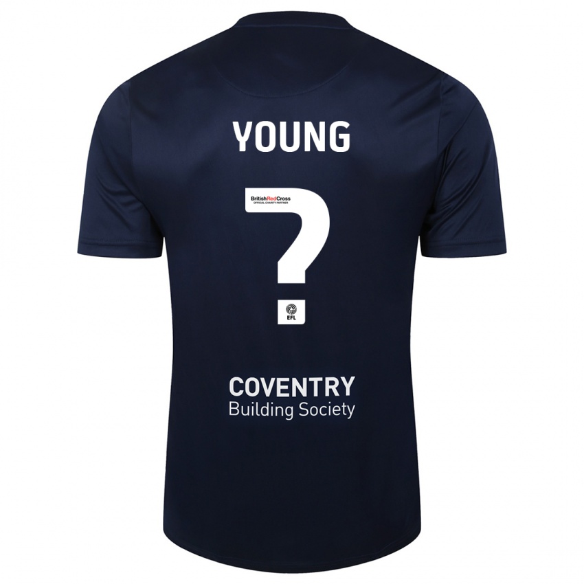 Uomo Maglia Shay Young #0 Marina Rossa Kit Gara Away 2023/24 Maglietta