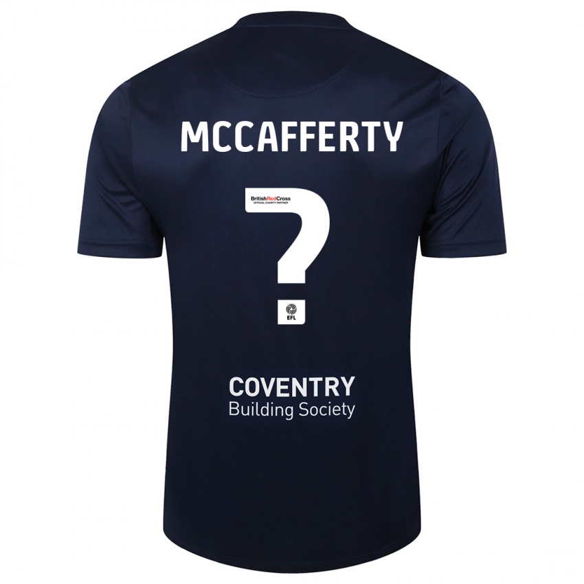 Uomo Maglia Lewys Mccafferty #0 Marina Rossa Kit Gara Away 2023/24 Maglietta