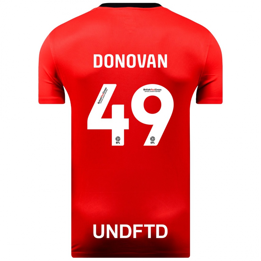 Uomo Maglia Romelle Donovan #49 Rosso Kit Gara Away 2023/24 Maglietta