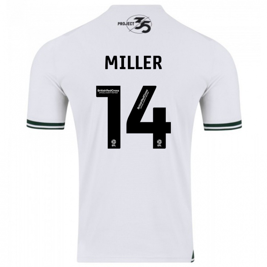 Uomo Maglia Mickel Miller #14 Bianco Kit Gara Away 2023/24 Maglietta