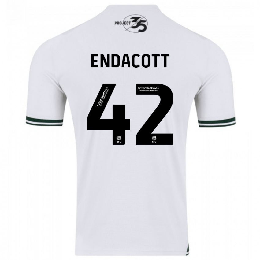 Uomo Maglia Jack Endacott #42 Bianco Kit Gara Away 2023/24 Maglietta