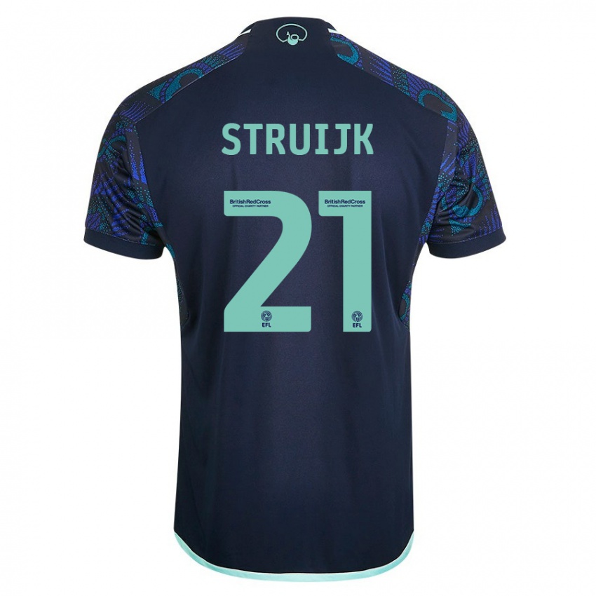 Uomo Maglia Pascal Struijk #21 Blu Kit Gara Away 2023/24 Maglietta