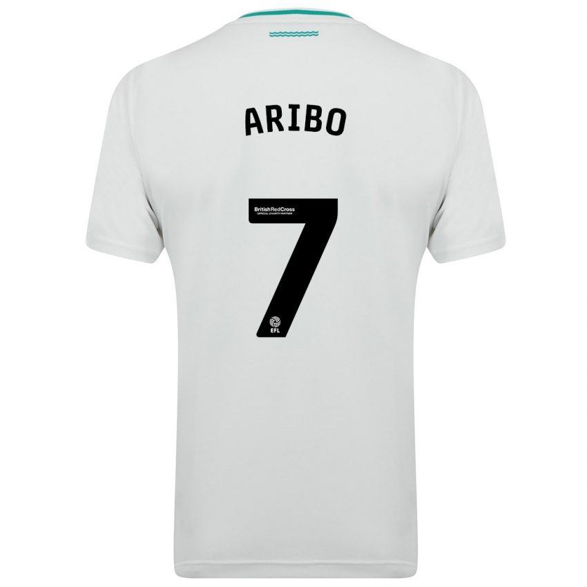 Uomo Maglia Joe Aribo #7 Bianco Kit Gara Away 2023/24 Maglietta