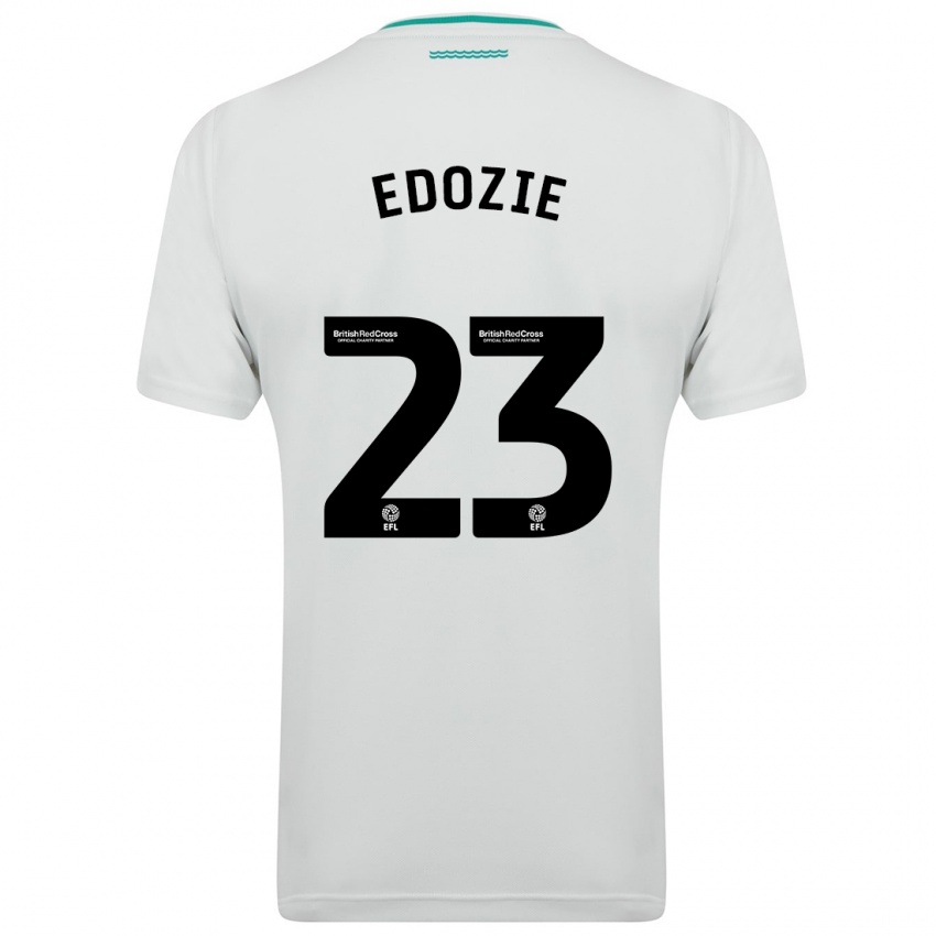 Uomo Maglia Samuel Edozie #23 Bianco Kit Gara Away 2023/24 Maglietta