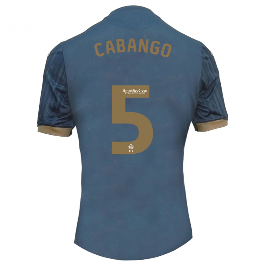 Uomo Maglia Ben Cabango #5 Verde Acqua Scuro Kit Gara Away 2023/24 Maglietta