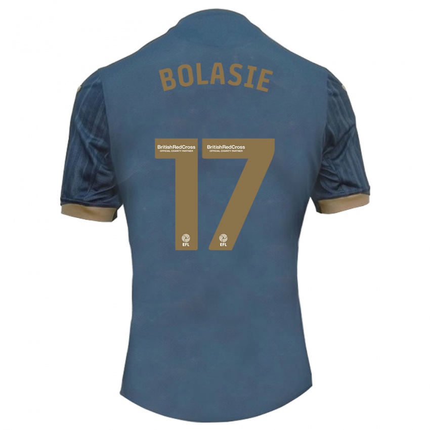 Uomo Maglia Yannick Bolasie #17 Verde Acqua Scuro Kit Gara Away 2023/24 Maglietta