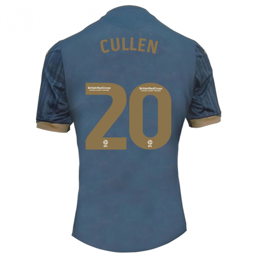 Uomo Maglia Liam Cullen #20 Verde Acqua Scuro Kit Gara Away 2023/24 Maglietta