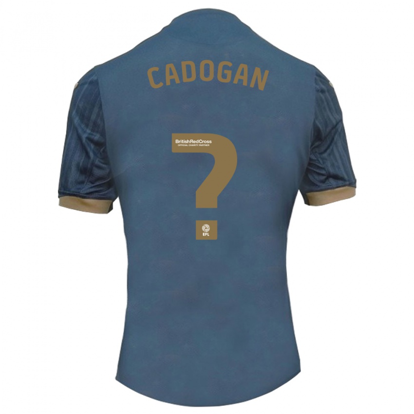 Uomo Maglia Maliq Cadogan #0 Verde Acqua Scuro Kit Gara Away 2023/24 Maglietta