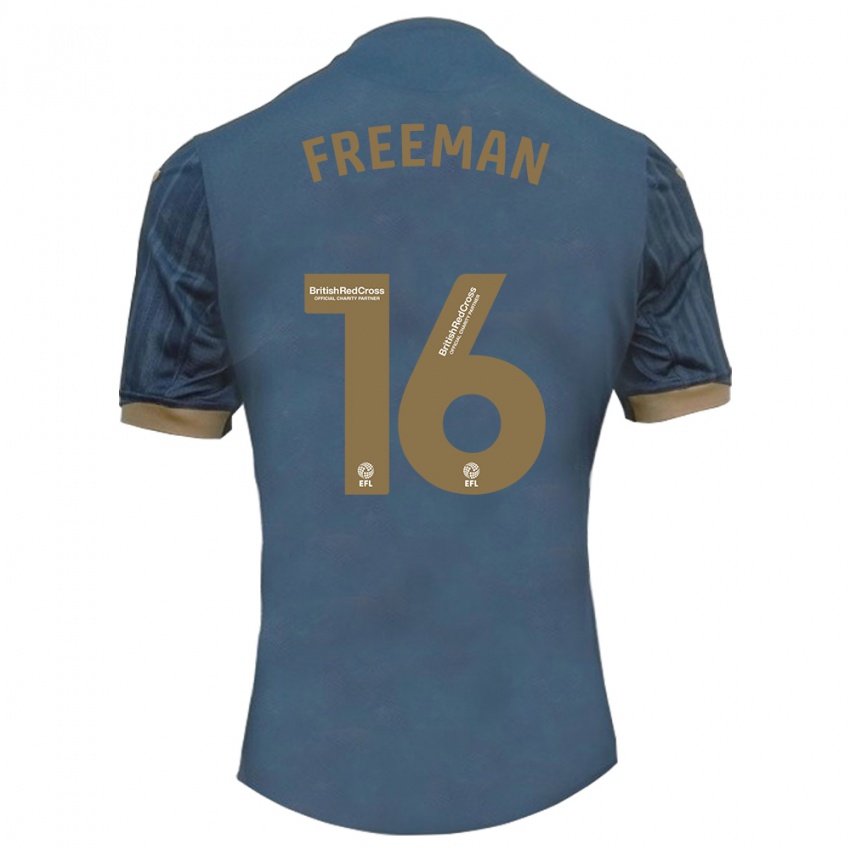 Uomo Maglia Emily Freeman #16 Verde Acqua Scuro Kit Gara Away 2023/24 Maglietta