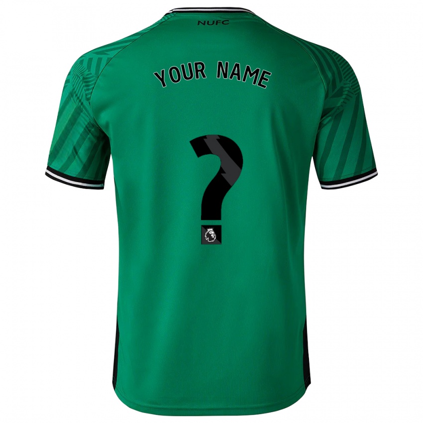 Uomo Maglia Il Tuo Nome #0 Verde Kit Gara Away 2023/24 Maglietta