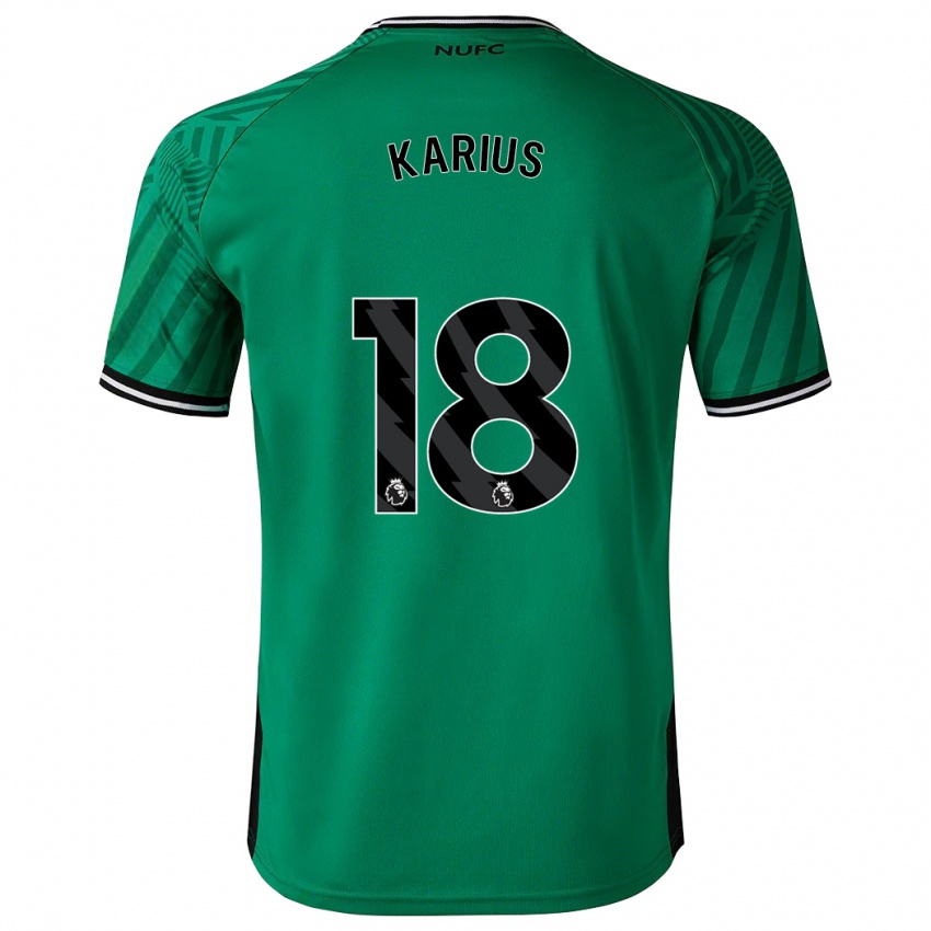 Uomo Maglia Loris Karius #18 Verde Kit Gara Away 2023/24 Maglietta