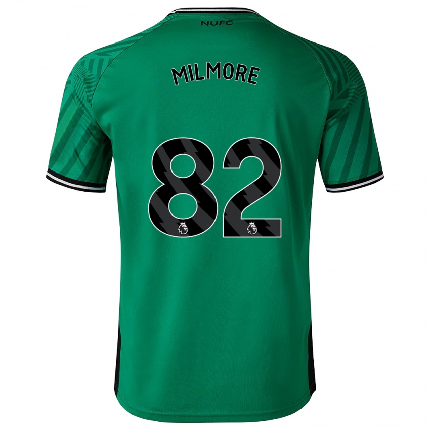 Uomo Maglia Carter Milmore #82 Verde Kit Gara Away 2023/24 Maglietta