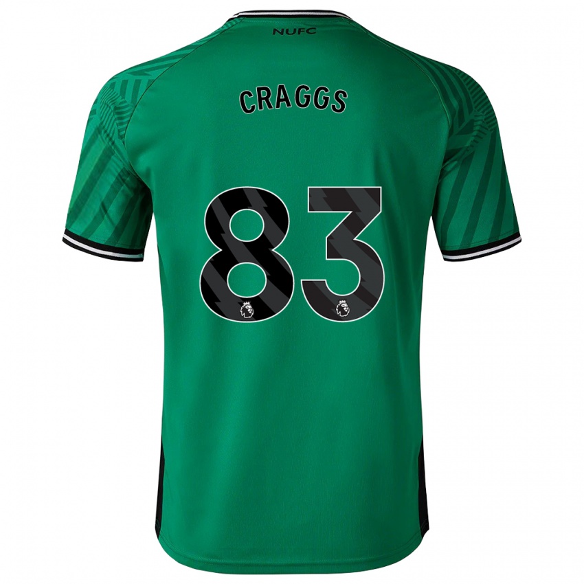 Uomo Maglia Luke Craggs #83 Verde Kit Gara Away 2023/24 Maglietta