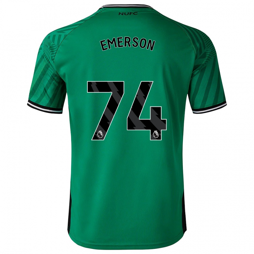 Uomo Maglia Johnny Emerson #74 Verde Kit Gara Away 2023/24 Maglietta