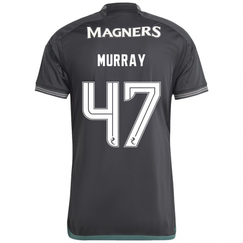 Uomo Maglia Dane Murray #47 Nero Kit Gara Away 2023/24 Maglietta