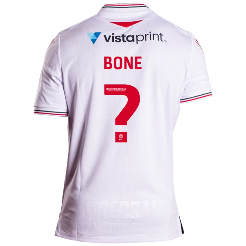 Uomo Maglia Kai Bone #0 Bianco Kit Gara Away 2023/24 Maglietta