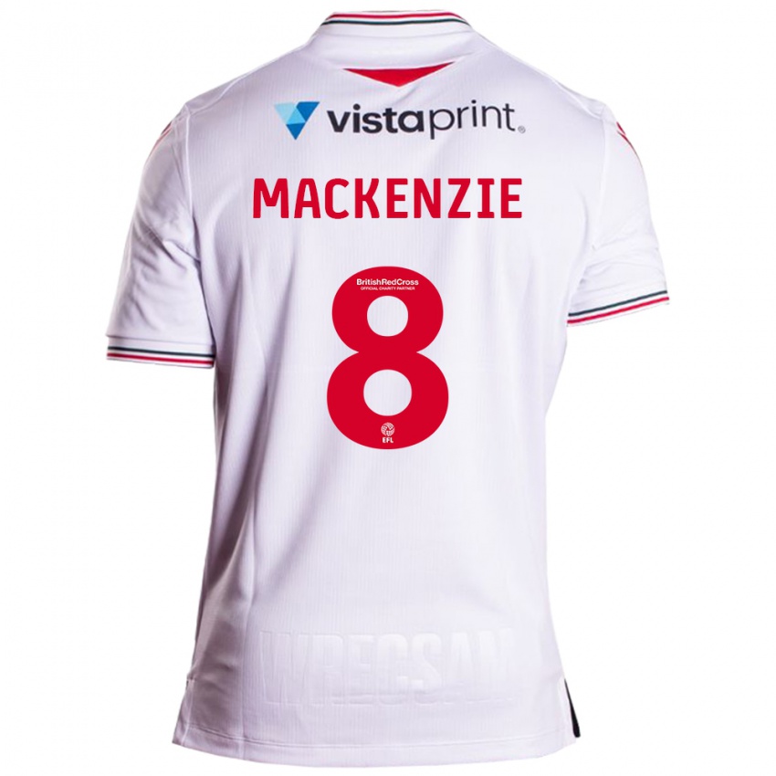 Uomo Maglia Libby Mackenzie #8 Bianco Kit Gara Away 2023/24 Maglietta