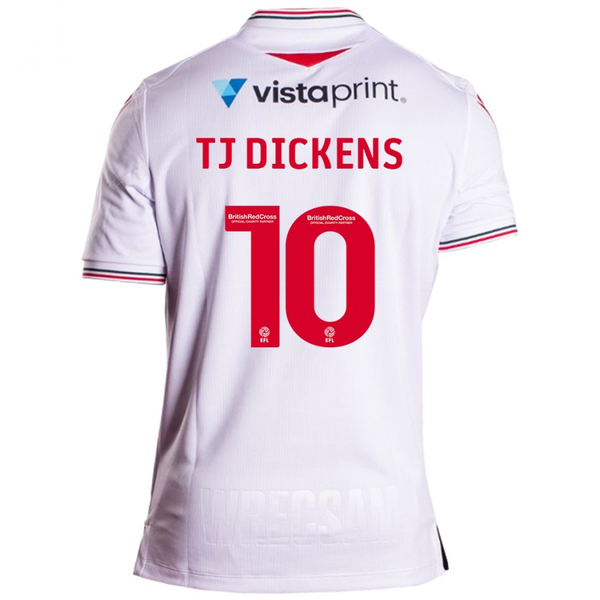 Uomo Maglia Tonicha Tj Dickens #10 Bianco Kit Gara Away 2023/24 Maglietta