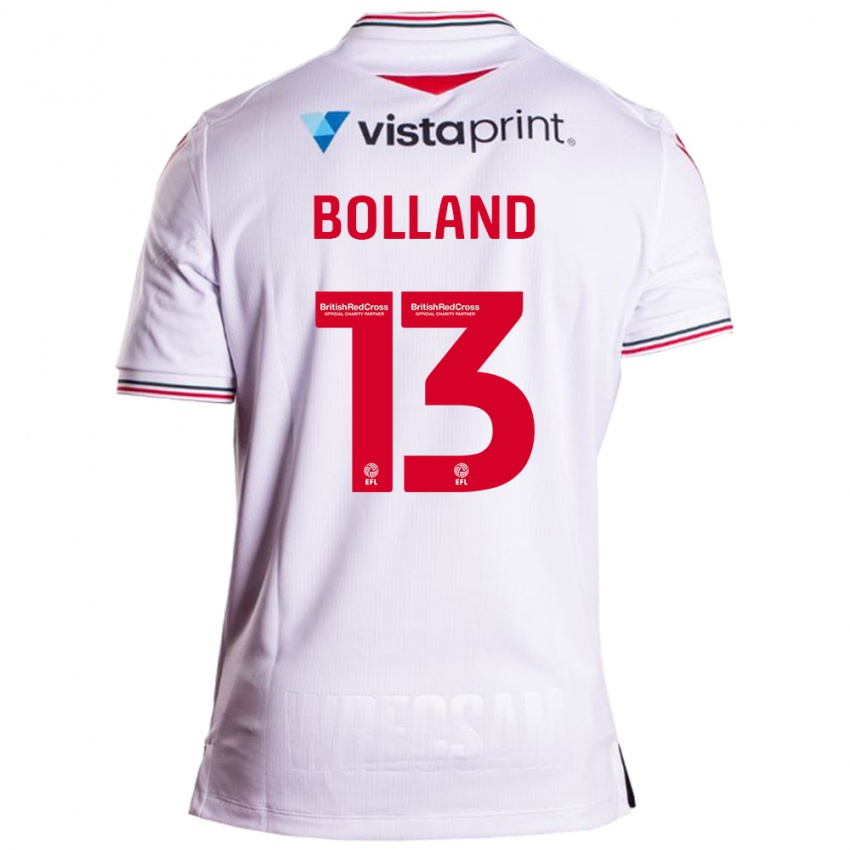 Uomo Maglia Charlotte Bolland #13 Bianco Kit Gara Away 2023/24 Maglietta