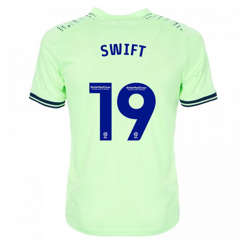 Uomo Maglia John Swift #19 Marina Militare Kit Gara Away 2023/24 Maglietta