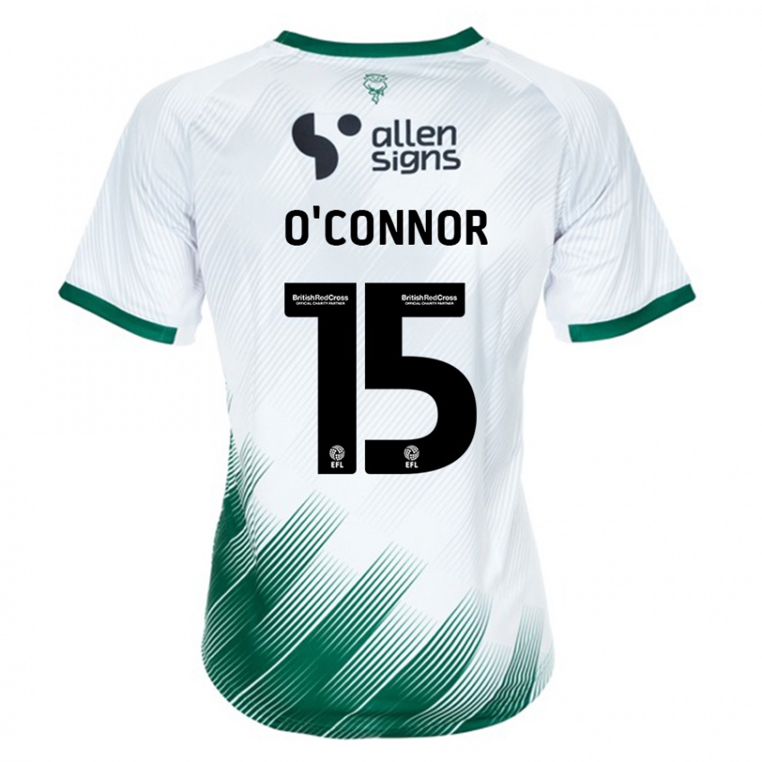 Uomo Maglia Paudie O'connor #15 Bianco Kit Gara Away 2023/24 Maglietta