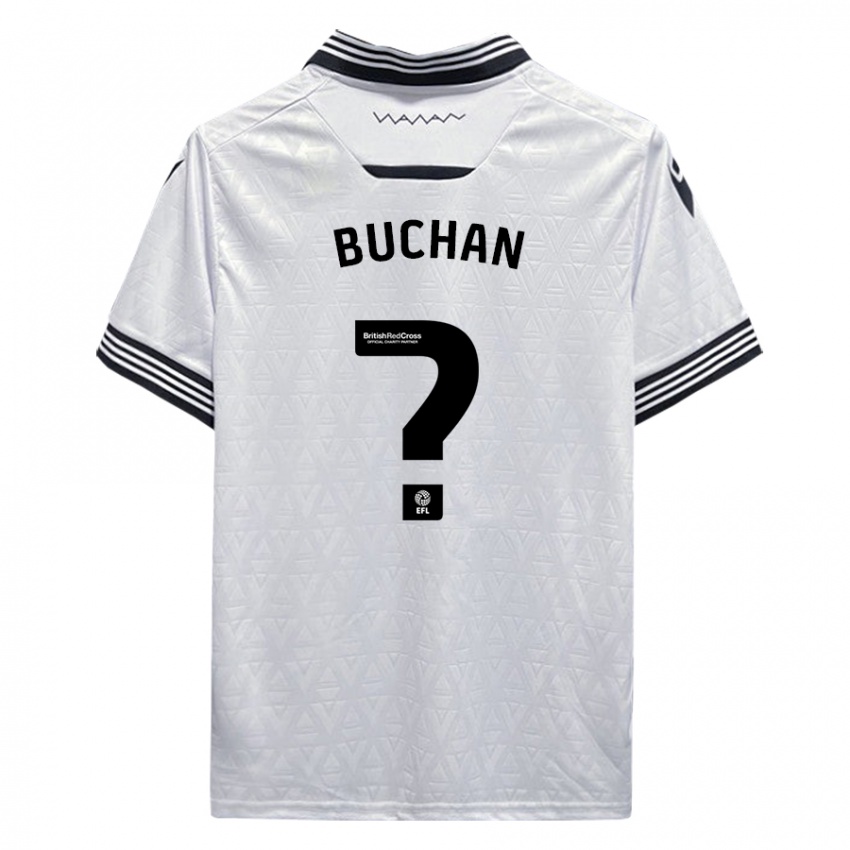Uomo Maglia Jay Buchan #0 Bianco Kit Gara Away 2023/24 Maglietta