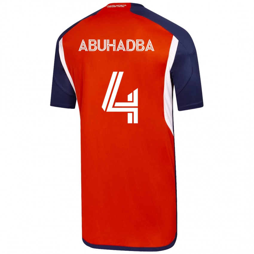 Uomo Maglia Zacarías Abuhadba #4 Bianco Kit Gara Away 2023/24 Maglietta