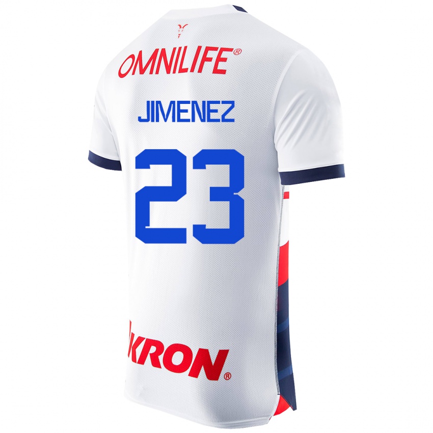 Uomo Maglia Miguel Jiménez #23 Bianco Kit Gara Away 2023/24 Maglietta