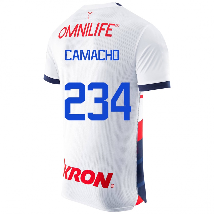 Uomo Maglia Xandor Camacho #234 Bianco Kit Gara Away 2023/24 Maglietta