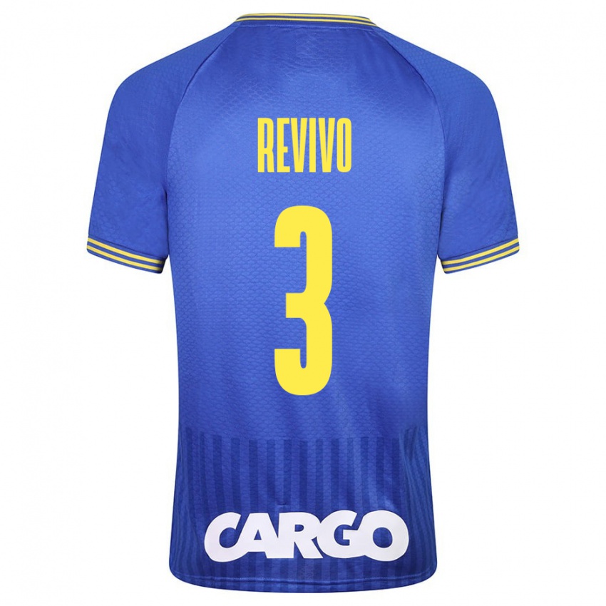 Uomo Maglia Roy Revivo #3 Blu Kit Gara Away 2023/24 Maglietta