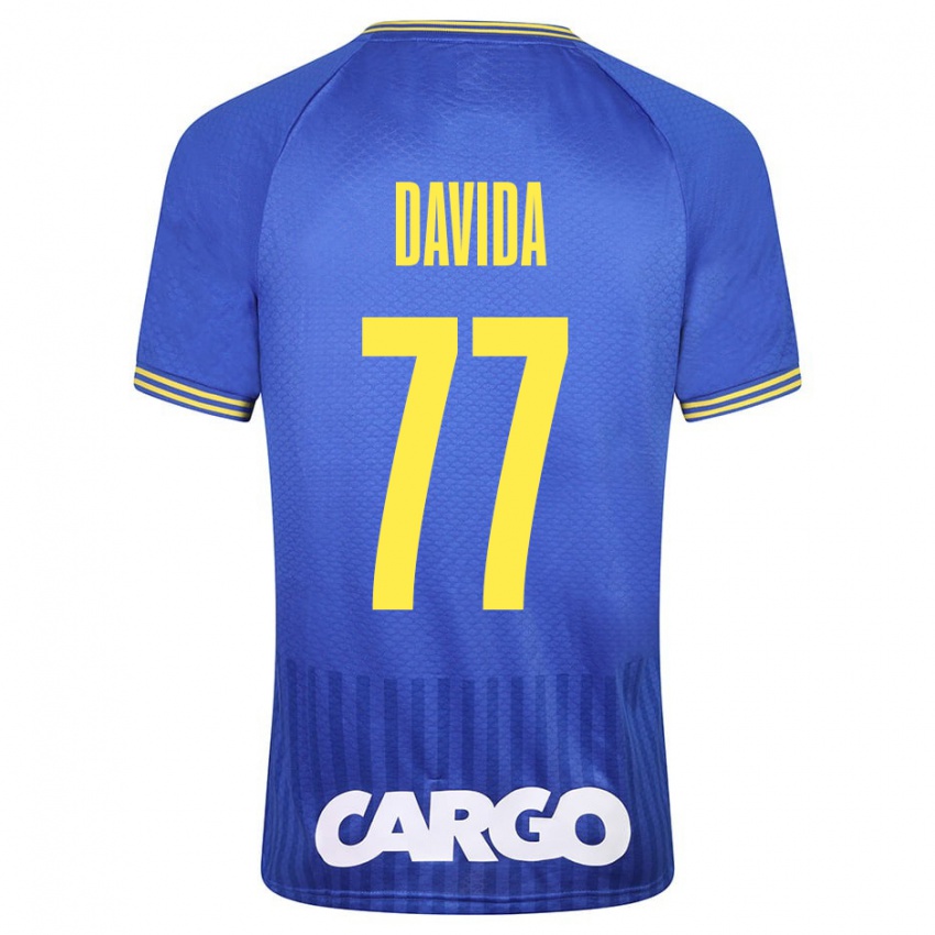 Uomo Maglia Osher Davida #77 Blu Kit Gara Away 2023/24 Maglietta