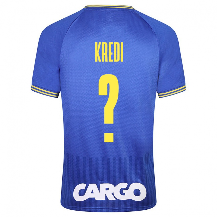 Uomo Maglia Amit Kredi #0 Blu Kit Gara Away 2023/24 Maglietta