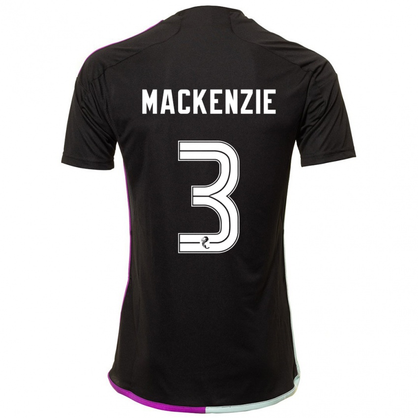 Uomo Maglia Jack Mackenzie #3 Nero Kit Gara Away 2023/24 Maglietta