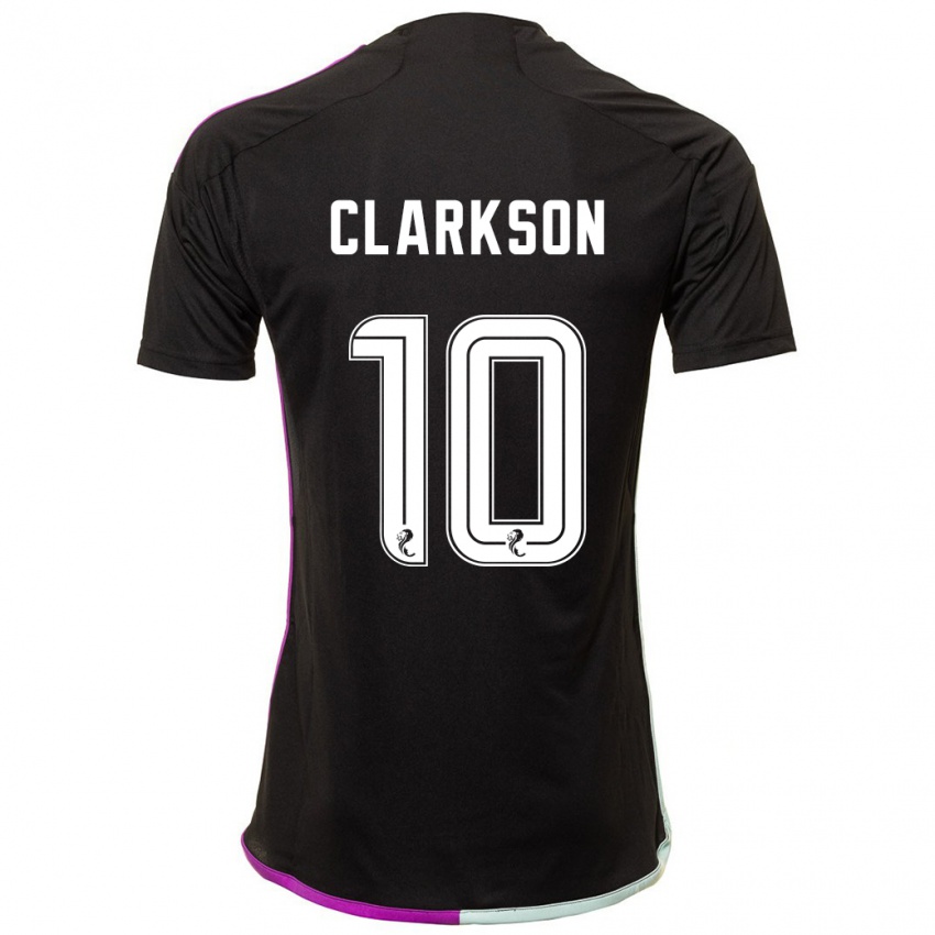 Uomo Maglia Leighton Clarkson #10 Nero Kit Gara Away 2023/24 Maglietta