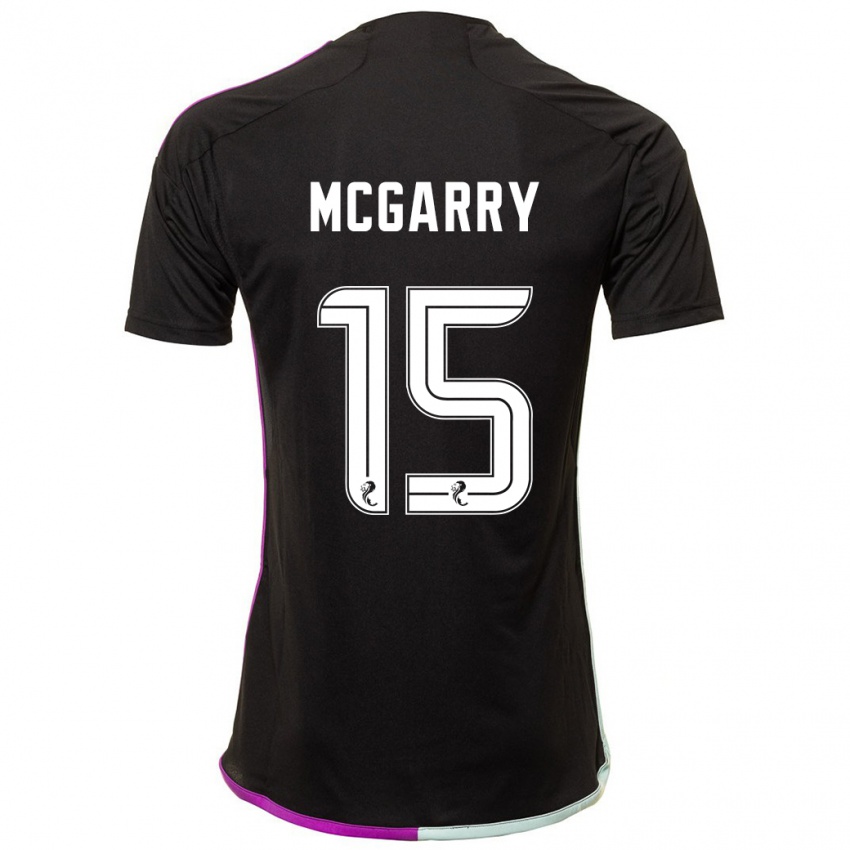 Uomo Maglia James Mcgarry #15 Nero Kit Gara Away 2023/24 Maglietta