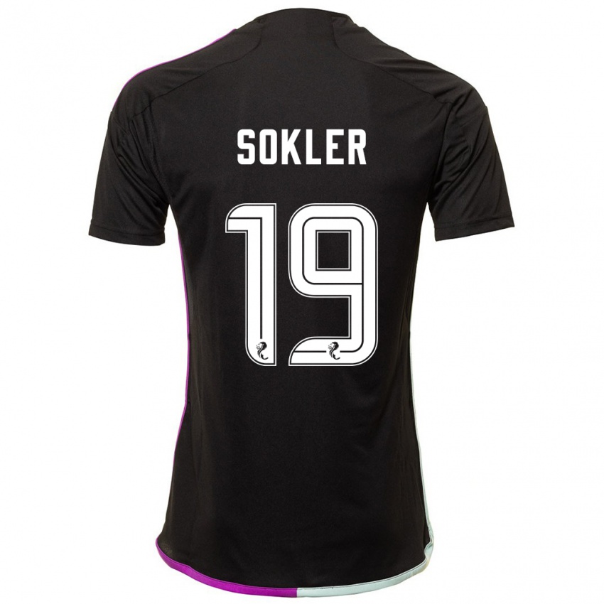 Uomo Maglia Ester Sokler #19 Nero Kit Gara Away 2023/24 Maglietta