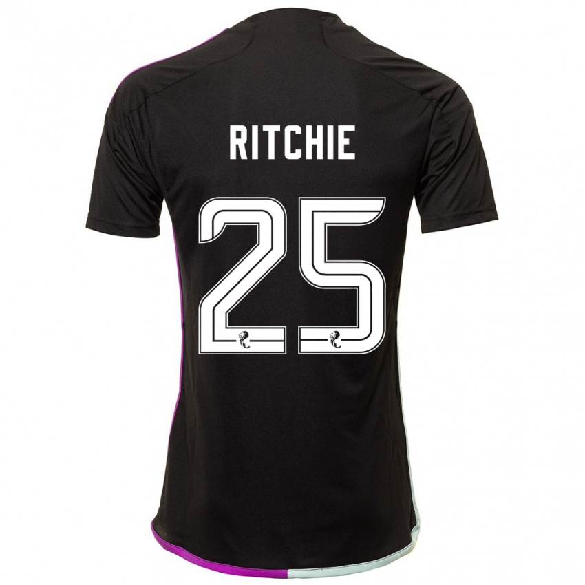 Uomo Maglia Tom Ritchie #25 Nero Kit Gara Away 2023/24 Maglietta