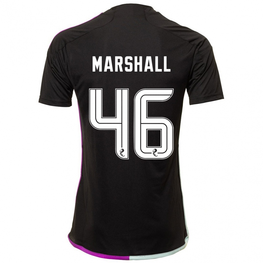 Uomo Maglia Findlay Marshall #46 Nero Kit Gara Away 2023/24 Maglietta